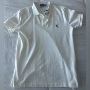 Polo Ralph Lauren Women’s White XS Polo Collar Short Sleeve Top